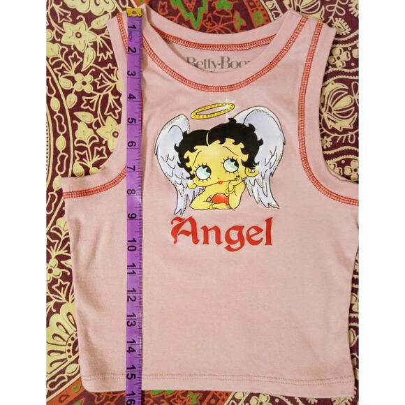 Betty Boop by Goodie Two Sleeves Graphic Baby Tank Top Women's Retro Pinup SZ XS - Picture 6 of 6